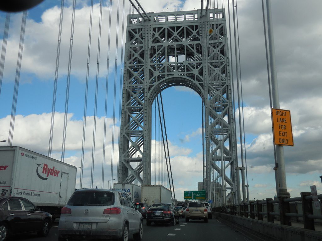 beautiful bridge. ugly traffic.