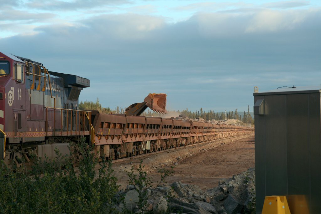 driving by the iron ore mine