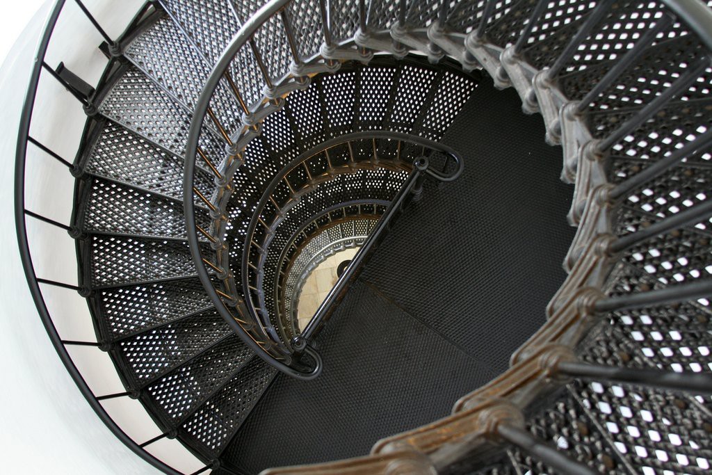 Inside the lighthouse